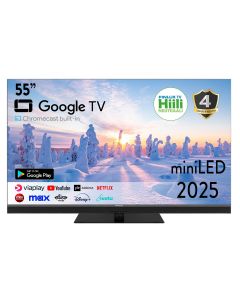 Finlux 55" G12 Miniled Google Tv 55g12.2gcmb