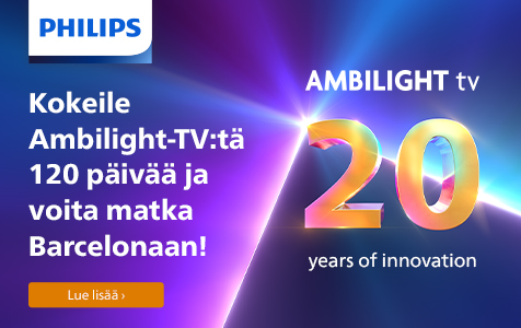 Osta Philips Ambilight tv ja voit voittaa matkan Barcelonaan! Lisätietoja tuotesivuilla.