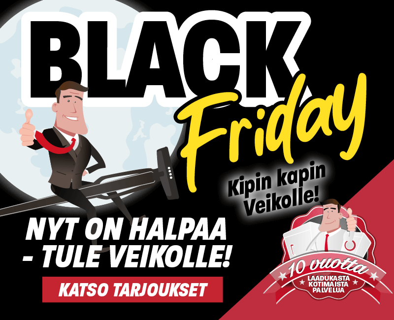 Black Friday 2024 on käynnissä Kannuksessa. Katso tarjoukset!