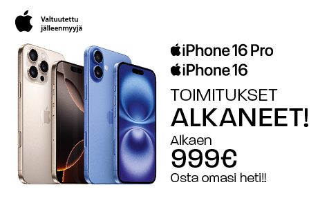 iPhone 16 toimitukset nyt alkaneet!