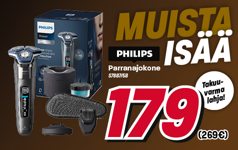 Philips parranajokone isänpäivälahjaksi Black Days hintaan!